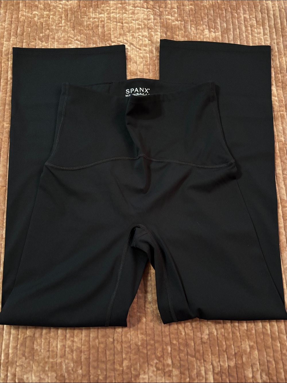 SPANX Black High-Waist Bootie boost ankle flare pants